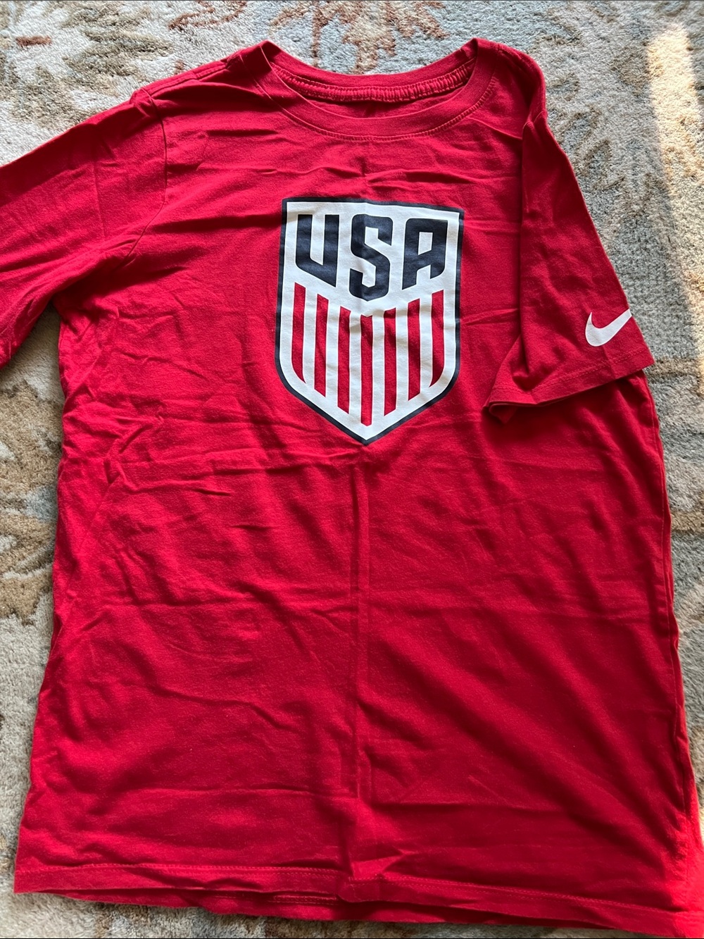 Nike Red USA Shield Short-Sleeve Tee
